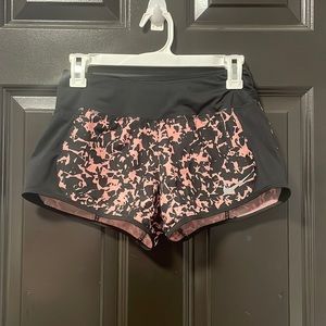 Nike dri-fit black and pink athletic shorts